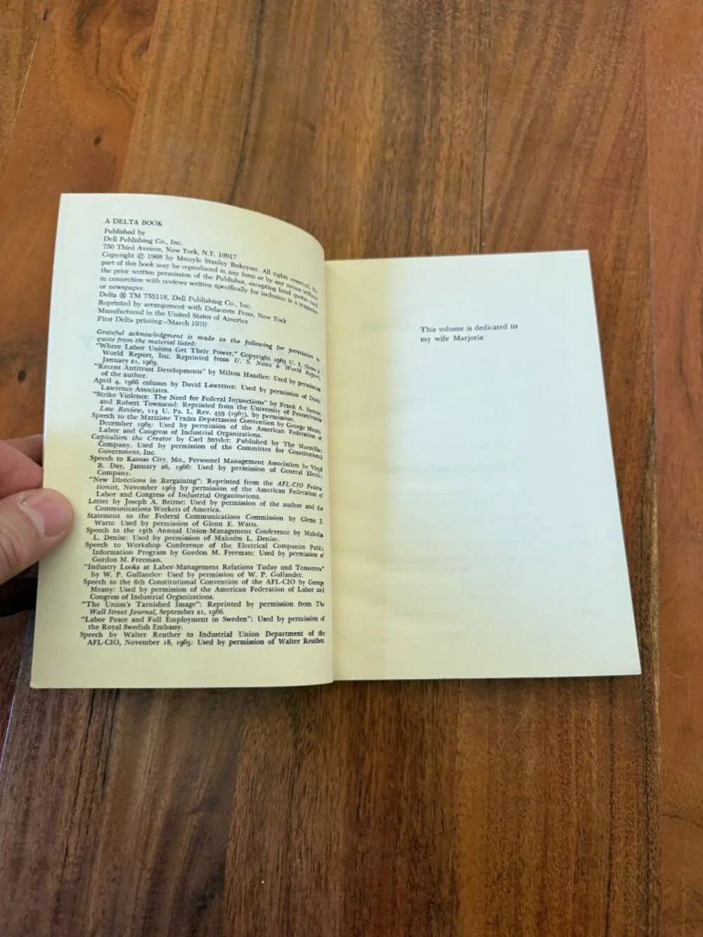 Collective Bargaining Merryle Rukeyser 1970 1st Delta Printing Vintage PB